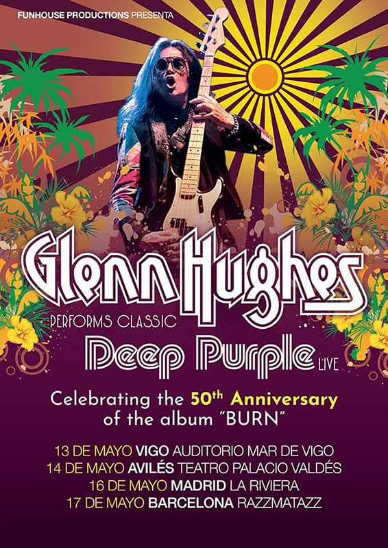 Deep Purple Burn Glenn Hugues gira España 2023