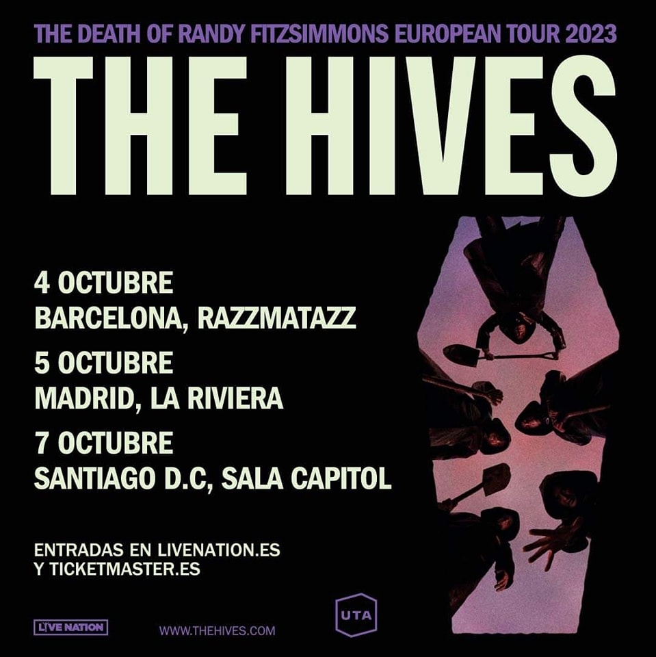 The Hives presentarán en octubre The Death Of Randy Fitzsimmons en Barcelona, Madrid y Santiago 2023