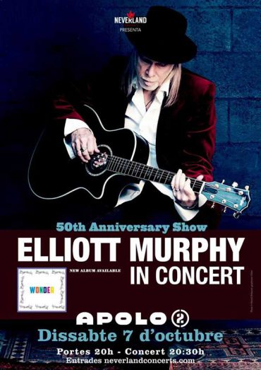 Elliott Murphy celebra su cincuenta aniversario en el mundo de la música en Barcelona