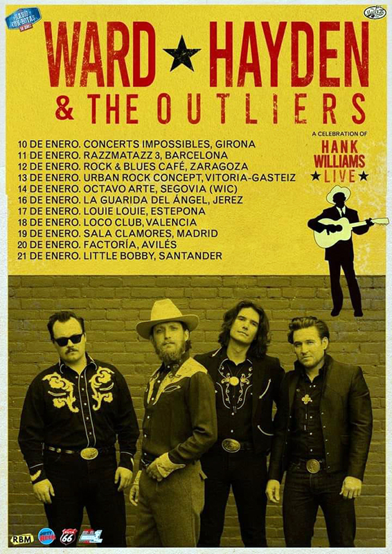 Gira de Ward Hayden & The Outliers celebrando a Hank Williams 2024