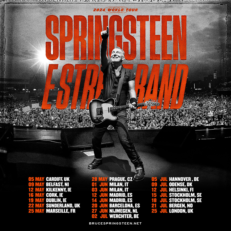 Bruce Springsteen regresa a Madrid y Barcelona en 2024 tour