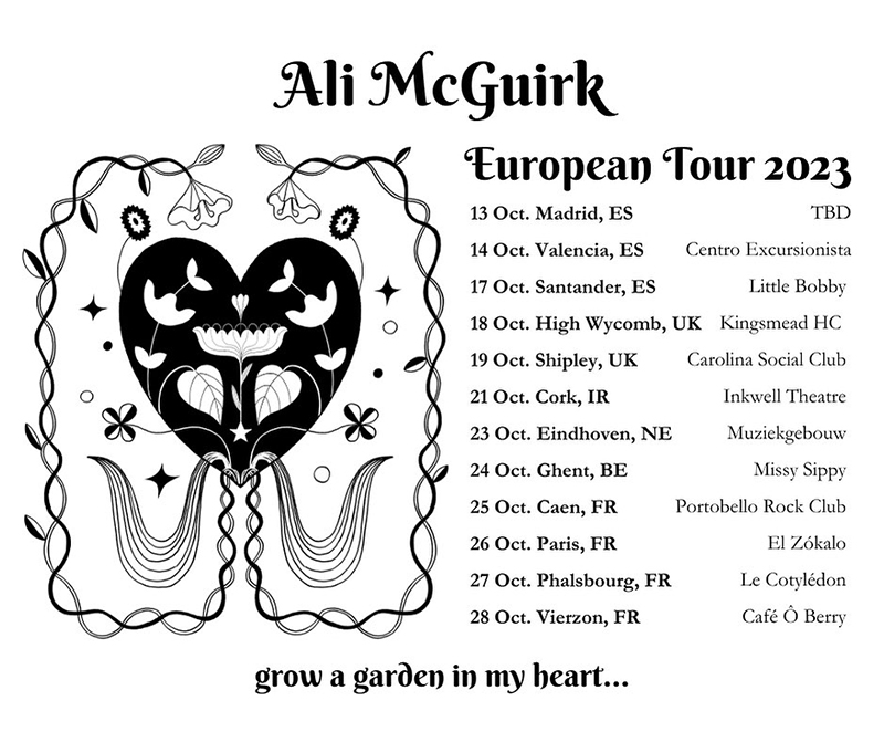 Entrevista a Ali McGuirk. Gira de presentación de su nuevo disco Til It's Gone 2023