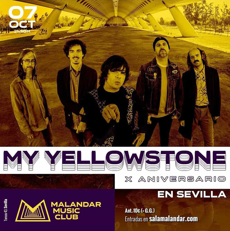 My Yellowstone celebra sus diez años de trayectoria con un concierto en la sala Malandar
