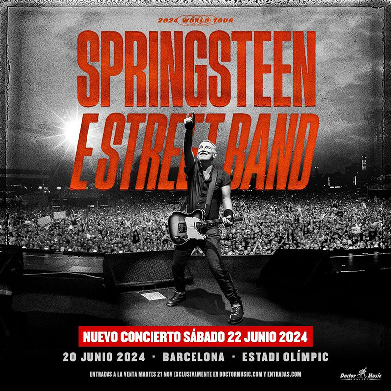 Bruce Springsteen tocará otro concierto en Barcelona, quinto y último de la gira en España