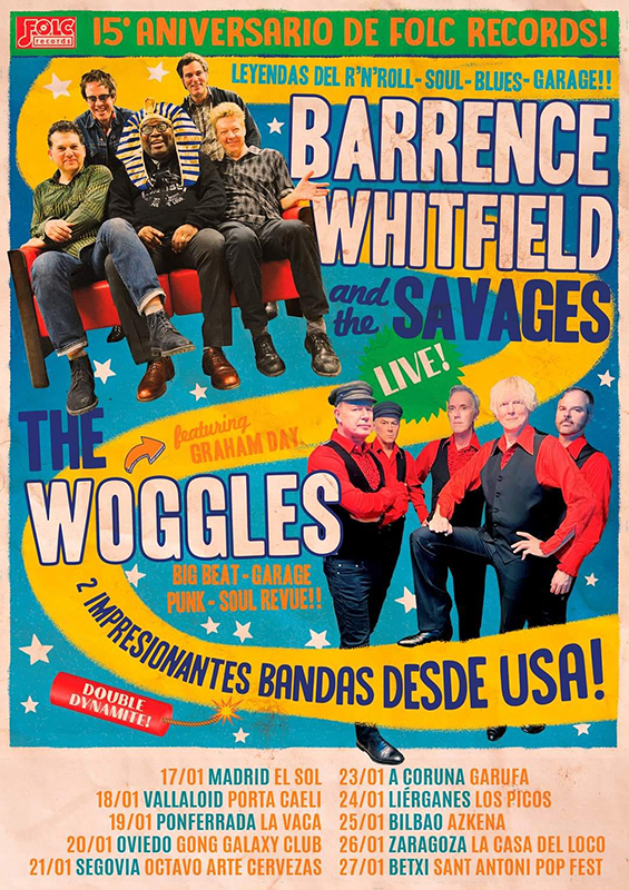Nuevo disco de Barrence Whitfield and The Savages y gira en enero junto a The Woogles