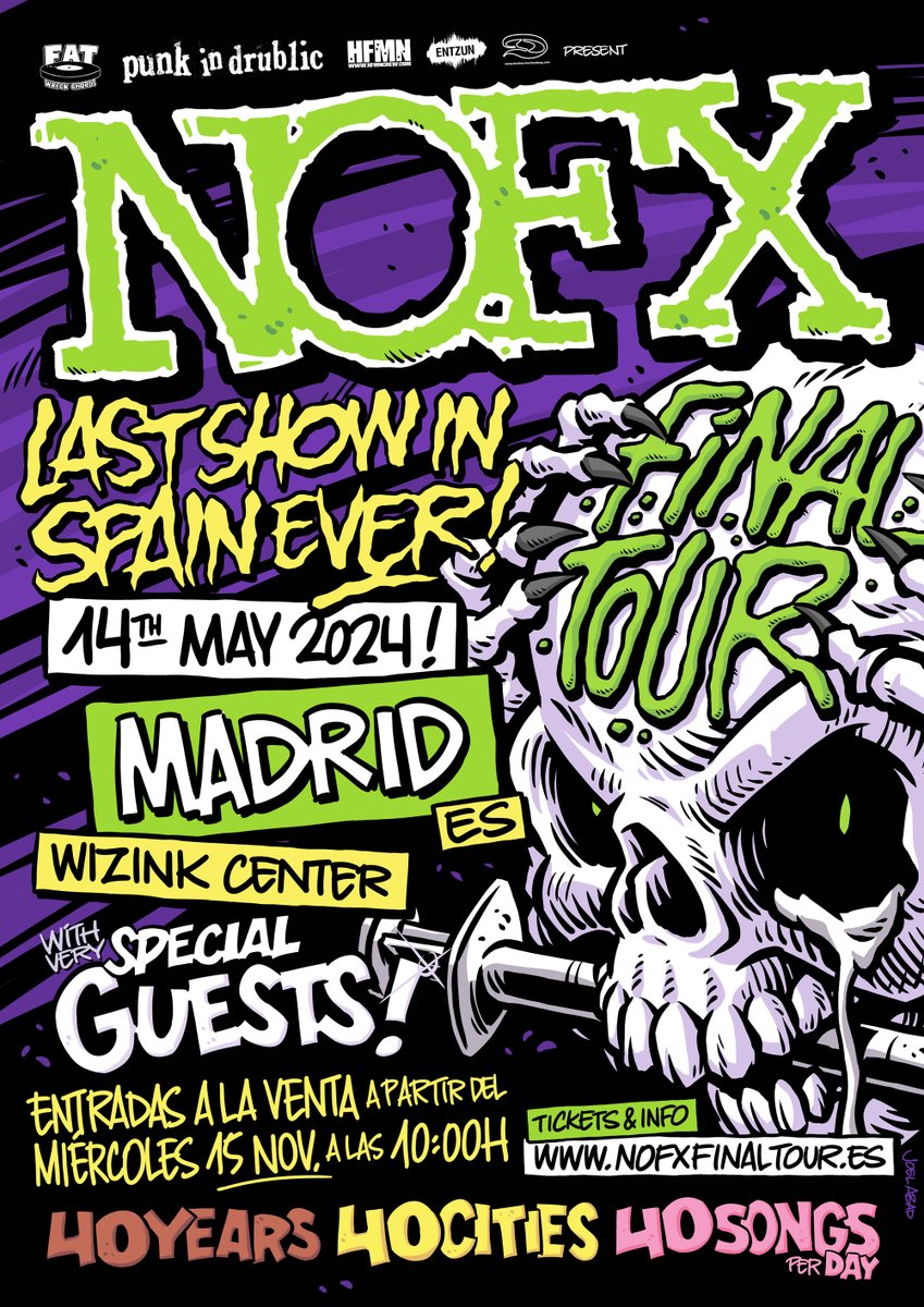 NOFX «Final Tour» gira despedida 2024 Dirty Rock Magazine