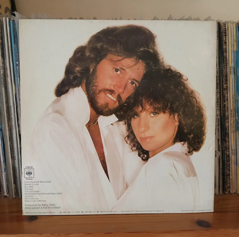 Barbara Streisand Gulty Barry Gibb review disco