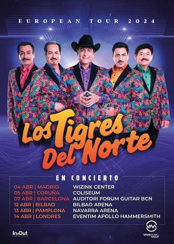 Los Tigres del Norte anuncian gira española en abril 2024