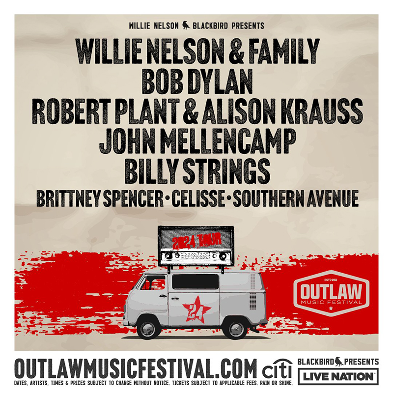 Bob Dylan Willie Nelson tour gira Outlaw