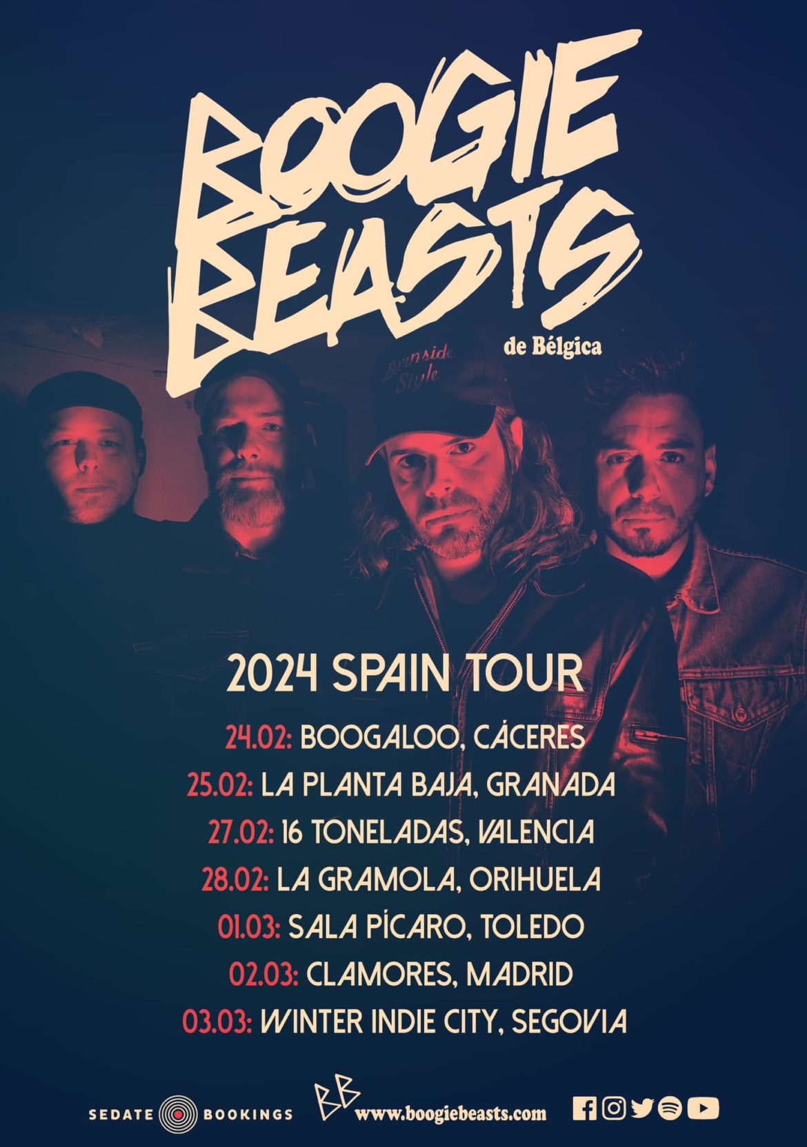 Boogie Beasts Gira España 2024