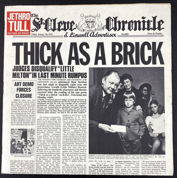 Jethro Tull - Thick As A Brick (1972) disco review