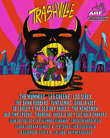 Trashville del Azkena rock Festival 2024 Los Mummies, Los Sirex, Les Greene