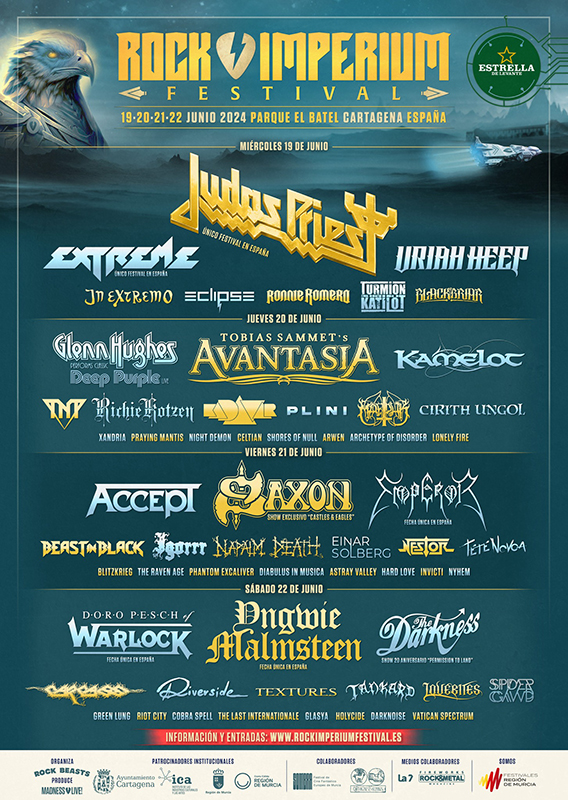Rock Imperium Festival 2024 cartel completo
