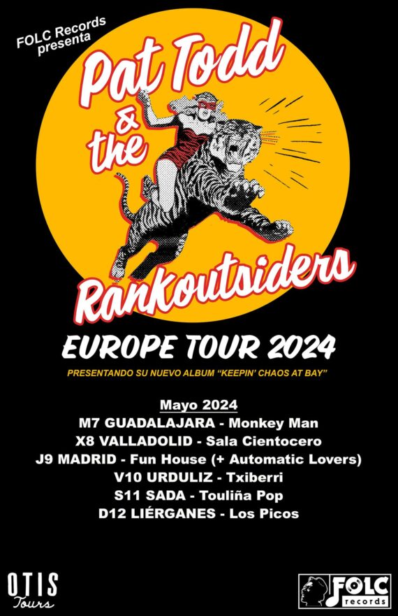 Pat Todd & The Rankoutsiders Gira España 2024