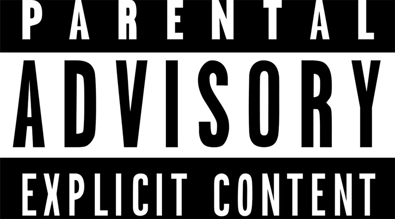 Frank Zappa (1940-1993) Parental Advisory etiqueta