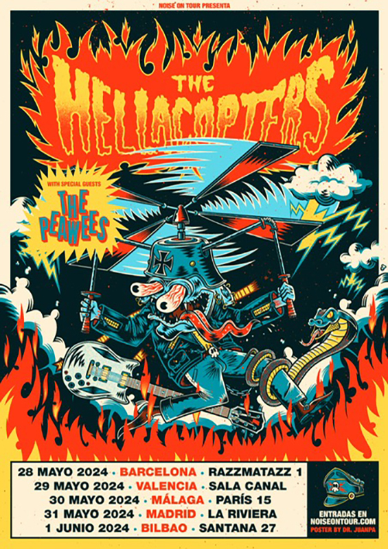 The Peawees anuncian nuevo disco, One Ride gira Hellacopters