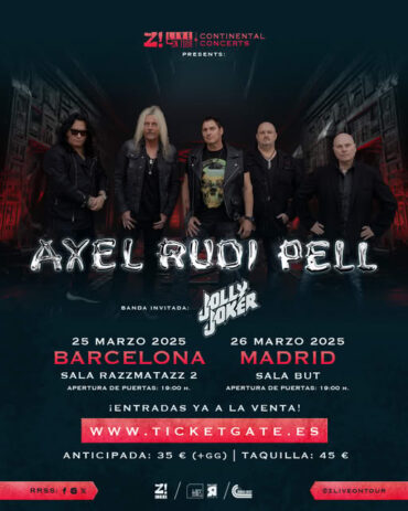 Axel Rudi Pell España 2025