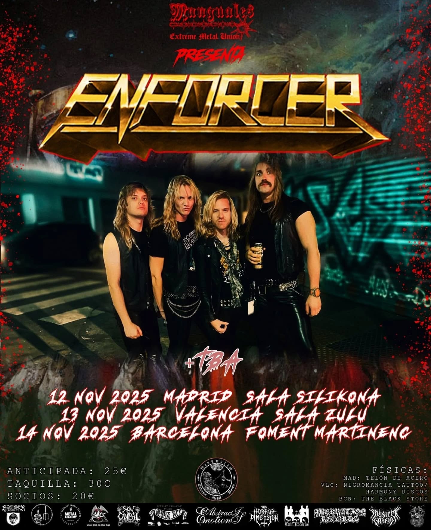 Enforcer confirman tres fechas en Noviembre - Dirty Rock Magazine
