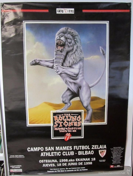 cartel rolling stones san mames cartel rolling stones san mames